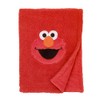 Sesame Street Elmo Red Soft Plush Sherpa Toddler Blanket with