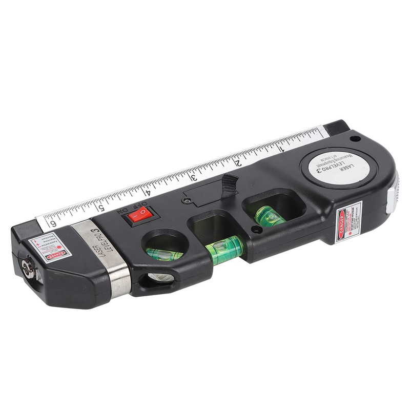 Multipurpose Laser Leveller Infrared Spirit Level Tape Measure Tool for
