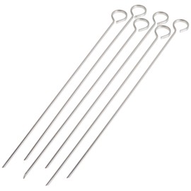 Norpro Stainless Steel 12-Inch Skewers, Set of 6