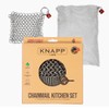 Knapp Made Cast Iron Chainmail Scrubber Kitchen Set - 4"