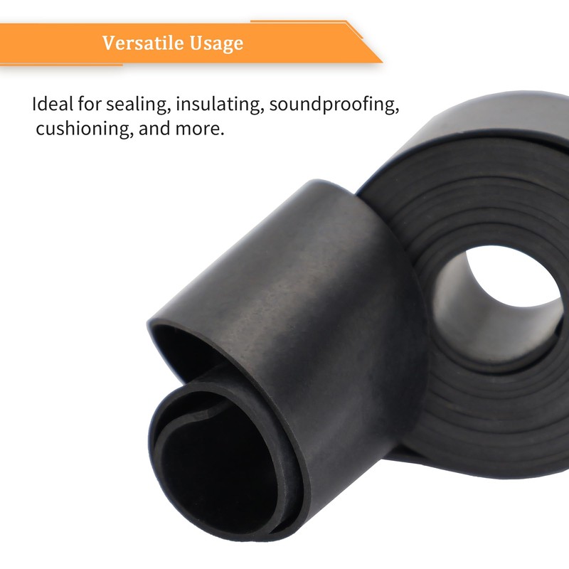 DOBTIM Thick Solid Neoprene Rubber Strips 1/4 (.250)" Thick X