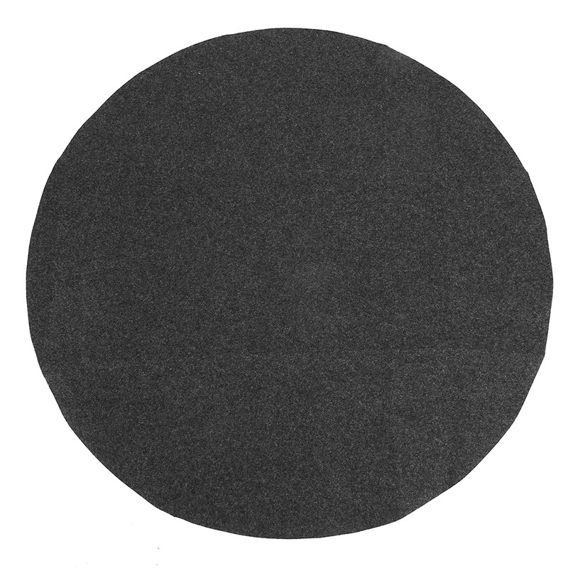 36in Round Shape Gary Barbecue Mat Oil Resistant BBQ Floor