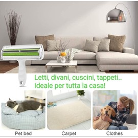 Generico Pet Hair Removers Reusable Roller Catchers Eco-Friendly Sofas Clothes Beds Jackets Carpets Remover Washable Dog Cat Pelucchi