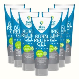 Skin Guard Pack 12 Piezas Gel Lidocana con Aloe Vera 250 ml After Sun Regenerador Fresco Post Solar Burn Relief                                       