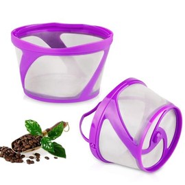 Reusable 8-12 Cup Basket Coffee Filter for K eurigKDuo Essentials and KDuo Brewers Machine, Replaces Disposable Coffee Paper Filters, BPA Free,2 Pack Refillable Coffee Filter