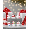 Mini Snowman Figurines Holiday Decorations, Set of 6, Christmas Winter