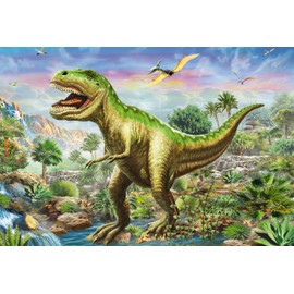 Schmidt Spiele, Adventure with the Dinosaurs, 3 x 48 Pieces Children's Puzzle, 56202