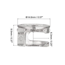 HARFINGTON Cam Lock Nut for Furniture, 8pcs 14.6x9.5mm Joint Connector Locking Nuts Furniture Connecting Cam Fittings