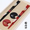 輪島塗 Couple Chopsticks "Venus Truly Moon" a Chopstick Rest "Cherry