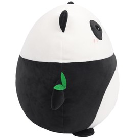 ARELUX 16in Soft Panda Anime Plush Pillow Cute Stuffed Animal Plush Toy with Bamboo Kawaii Plushies Room Decor Christmas Decorations Gifts for Women Kids Birthday