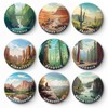 9Pcs National Park Button Pins, National Park Gifts,Souvenirs,Travel Gift, 2.25