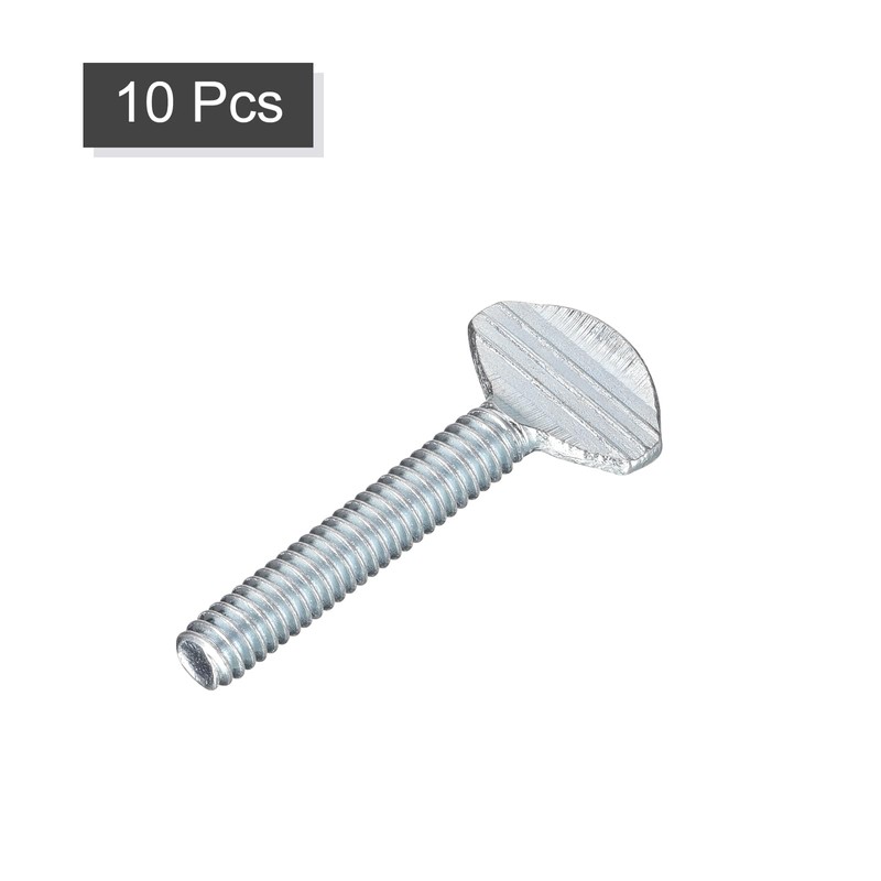 uxcell 1/4-20 x 1-1/2" Thumb Screws, 10pcs Carbon Steel Fully