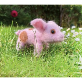 Bergin & Bath Needle Felting Kit, Piglet. DIY Craft kit for Adults and Teens.