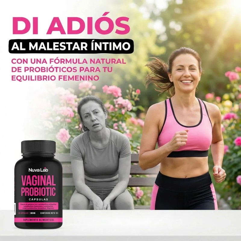 Probiótico Vaginal NuvaLab con Prebióticos y XOS para Salud Íntima