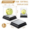 Softball Display Case with Led Light, UV Protected Cube with