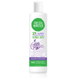 Fresh Monster Kids Bubble Bath, 2X Super Concentrated Bubble Bath for Kids, Natural and Hypoallergenic, with Calming Lavender (1 Count, 8.5oz)