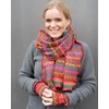 invero, Merino Scarf Pat, 100% Wool, Carnival