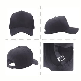 YAMEE Baseball Cap Men's Large Head High Crown Baseball Cap XXL Women's Cotton Wide Brim, Peaked Caps Men Breathable Trucker Hats Adjustable, gray