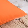 MIULEE MIULEE Pack of 2 Decorative Outdoor Waterproof Pillow Covers Square Garden Cushion Sham Throw Pillowcase Shell for Patio Tent Couch 18x18 Inch Orange