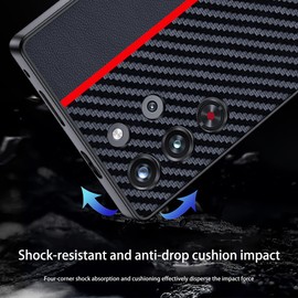 Suttkue Suttkue for Nubia Red Magic 10 Pro Case,high qualit,PC Material Carbon FiberScratch Resistant,FlexibleFull Protection,Anti-Skid