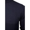 Xact Men's Cotton Turtleneck Pullover, navy