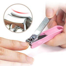 Three Seven Anti-Splash Nail Clipper Single Item - Pink / 쓰리 세븐 튐방지 손톱 깎이 단품 - 핑크