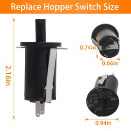 3 PCS Hopper Lid/Door Switch Kit Replacement with 6 Mounting Screws for Masterbuilt 560/800/1050XL