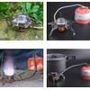 Tiardey Mini Folding Camping Stove Burner,Strong Firepower with Piezo Ignition,Stove