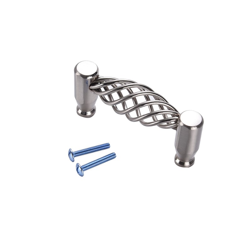 East West Consolidated 900SN-10 Satin Nickel Bird Cage Cabinet Pull