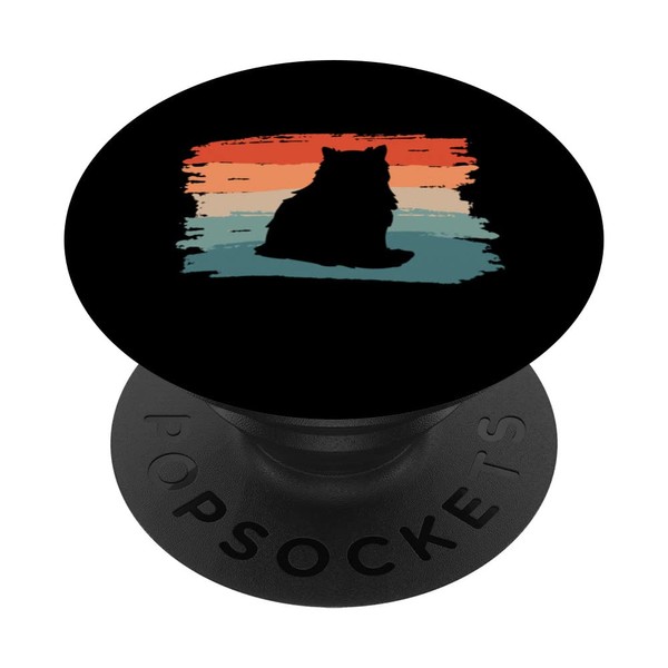 Vintage Retro Pixie Bob Katzenliebhaber PopSockets mit austauschbarem PopGrip