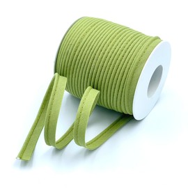 Craft Cult Small 9mm Wide Piping Bias Binding Piped Trim - 25 Metre Roll (60 - Olive Green)