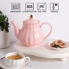 Sweejar Royal Teapot, Ceramic Tea Pot with Removable Stainless Steel