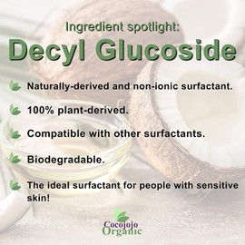 Dr Joe Lab Decyl Glucoside Natural Surfactant - Gallon Size - Natural, Plant Derived, Non-GMO, Biodegradable - for Formulations and DIY Skin Care - for Shower Gels, Foaming, Body Soap, Shampoos