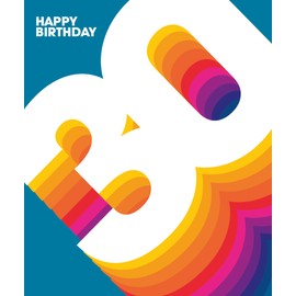 30th Birthday Card, 30th Birthday Greeting Card, Happy 30th Birthday Card, 30th Birthday Cards, Age 30 Card, Milestone Age 30 Card
