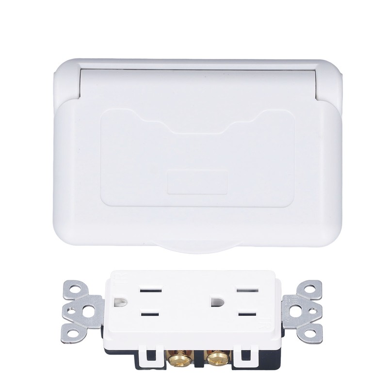Weatherproof Outlet with Cover US Standard Power Socket Outdoor RV