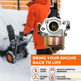 Huayi Carburetor Compatible with CC 2X26HP 31AM5CVS710 243cc 2-Stage 26 IN Snowblower Replacement Carb