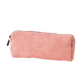 Pencil Case, Vintage Pen Pencil Organizer for Boys Girls, Pencil Pouch Box with Zipper, Adult Stationery Supplies (Pink)