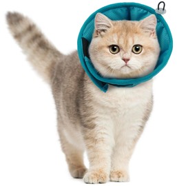 Hjyokuso Cat Collar, Cat Collar After Surgery, Cat Collar Soft, Lightweight Cat Collar for Cats, After Surgery and Injuries, Prevents Licking Wounds, Breathable (Pink, L)