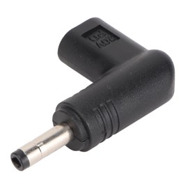 USB C Female to 4.0x1.7mm Adapter, PD Emulator Trigger 90 Degree Angled Adapter Support Up to 100W USB C PD Fast Charging Adapter for Laptop