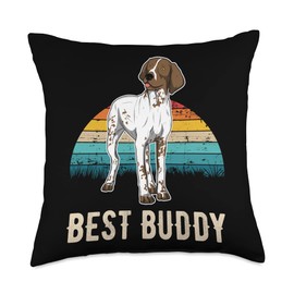 German Shorthaired Pointer GSP Sunset Throw Pillow