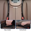 Daryunk 2pcs General Car Seat Gap Filler with Phone Holder,