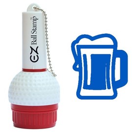 EZBallStamp Golf Ball Stamp - Blue Beer Mug