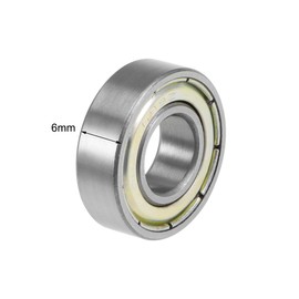 sourcing map 699ZZ deep groove ball bearings, Z2, 9 mm x 20 mm, carbon steel, double sealed, pack of 5
