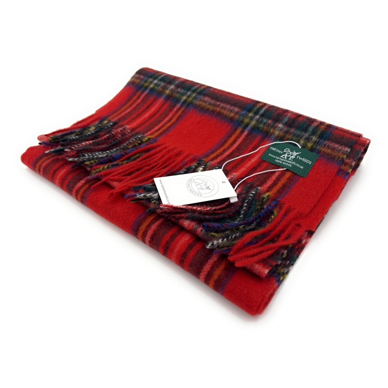 Edinburgh Lambswool Tartan Scarf Royal Stewart