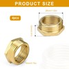 0XBIT 3/4 to 1/2 Reducer, Brass Reducer 3/4 Female x