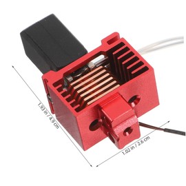 Gatuida Compatible 3D Printer Hot End Upgraded Hotend Kit Hardened Steel Nozzles for Printing