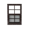 Shed Windows 14 x 21 White/Brown J-Lap Mount (Brown)
