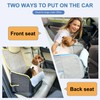 JESPET & GOOPAWS Dog Car Seat, Portable Dog Car Travel