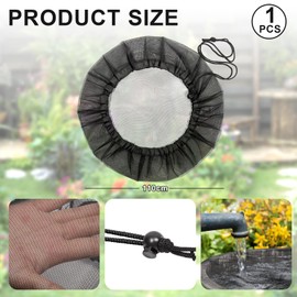 Rain Butt Net, Adjustable Rain Butt Net, 110 cm, with Drawstring, Protection Against Leaves, Insects, Parentasin