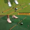 BIRDIEBLAST Professional 4 Pack Collapsible Golf Alignment Sticks, Premium 40"